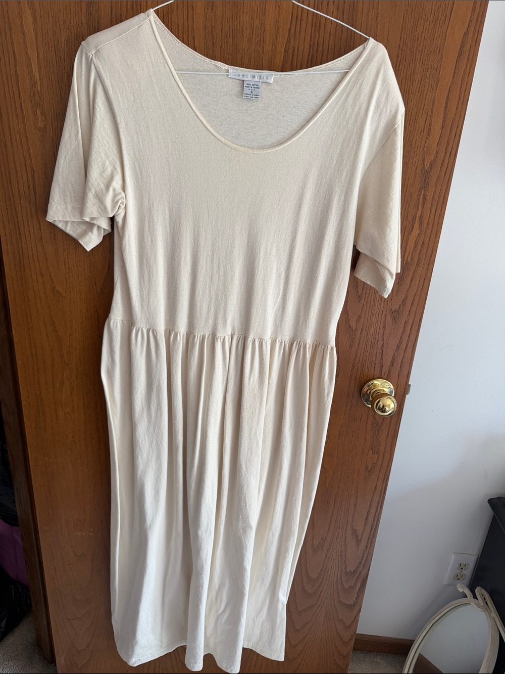 The Limited Cream Scoop-Neck Maxi Dress